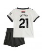 Manchester United Antony #21 Replika Tredje Kläder Barn 2024-25 Kortärmad (+ byxor)